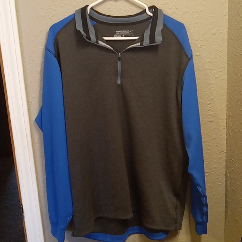 Nike Golf Dri Fit Sweatshirt Blue Gray